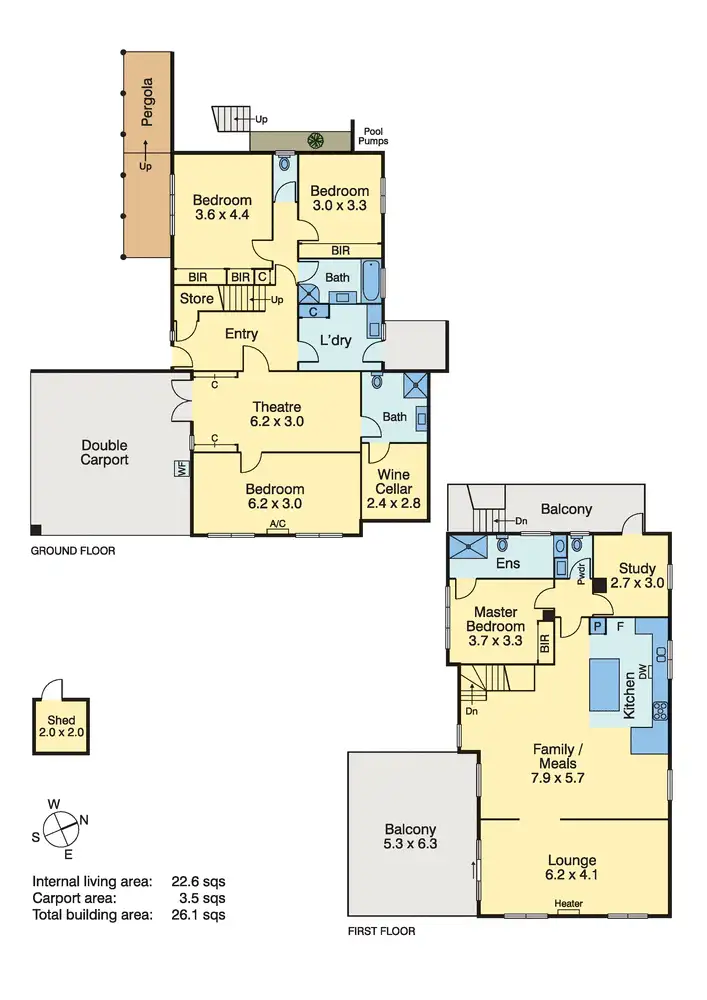 Floorplan of Homely house listing, 12 Rendlesham Avenue, Mount Eliza VIC 3930