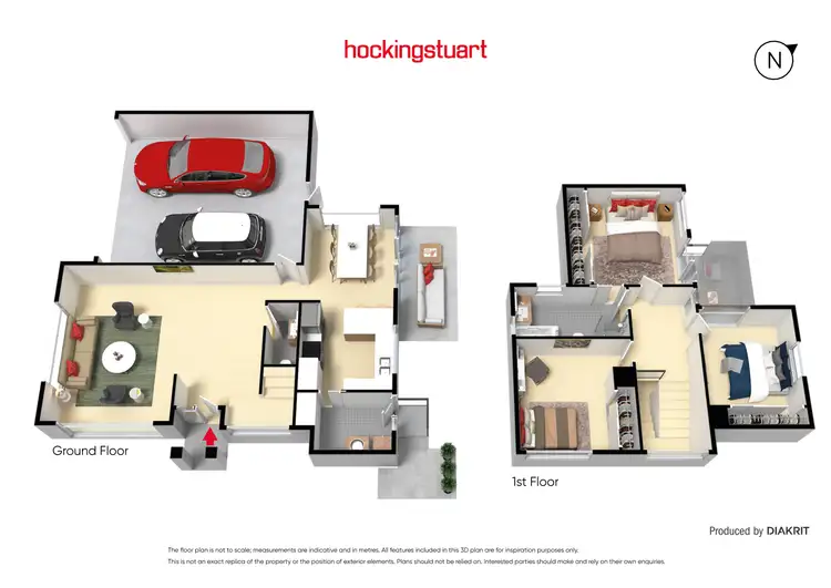 Floorplan of Homely townhouse listing, 1/1A John Street, Frankston VIC 3199