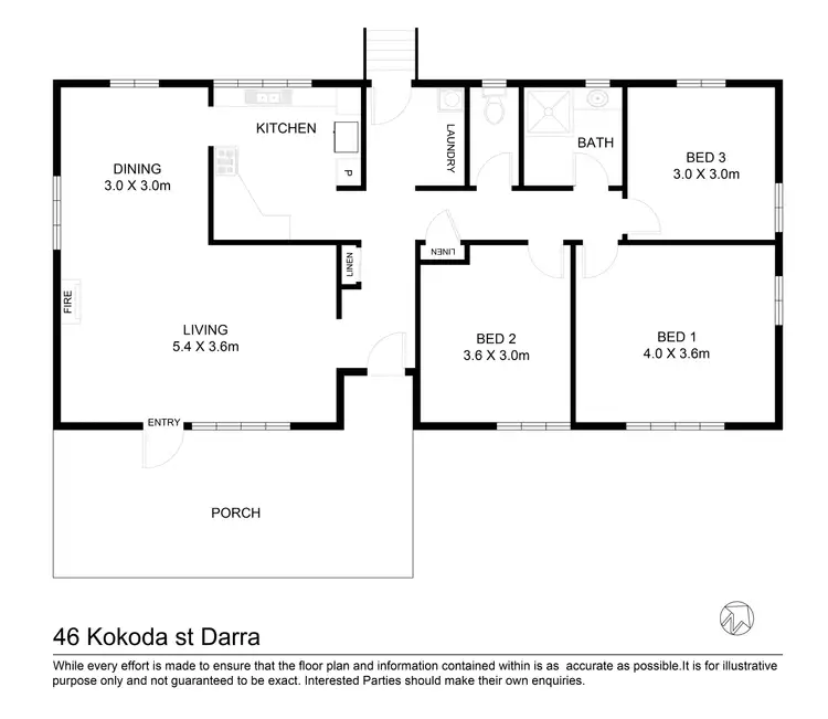 Floorplan of Homely house listing, 46 Kokoda Street, Darra QLD 4076