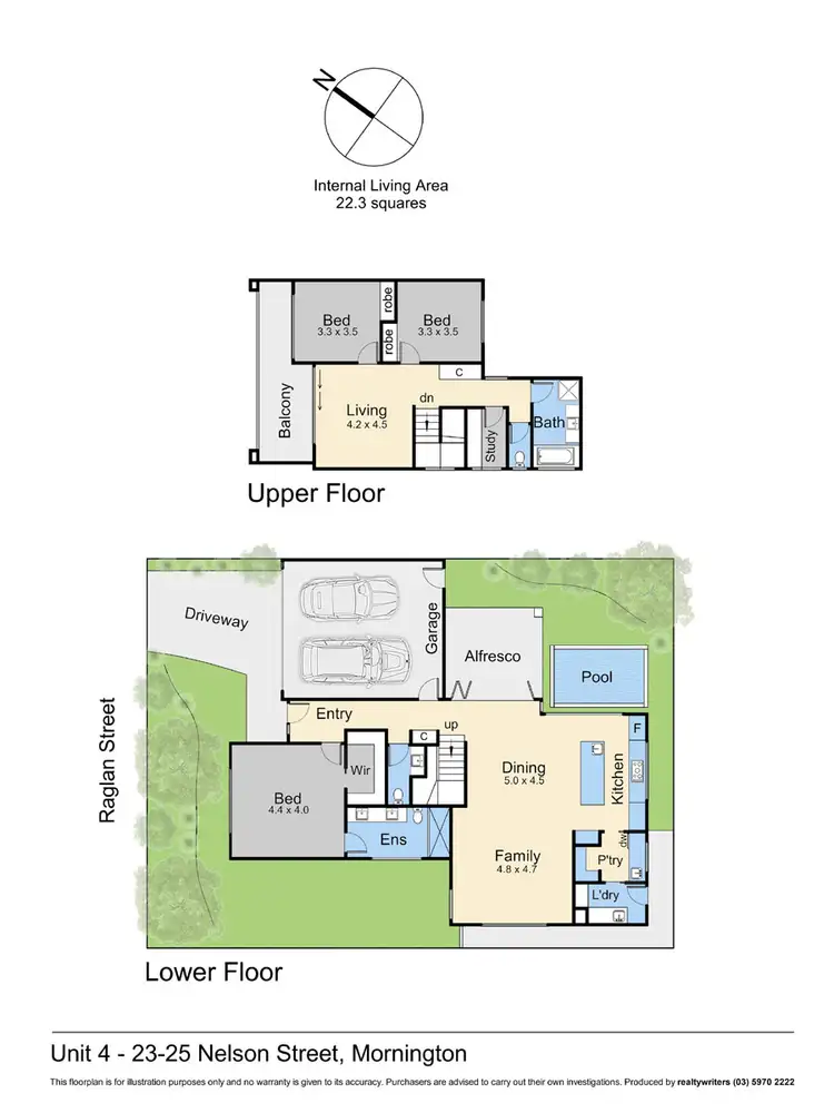 Floorplan of Homely townhouse listing, 24 Raglan Street, Mornington VIC 3931