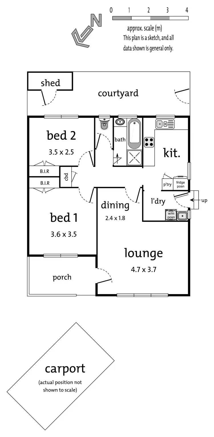 Floorplan of Homely unit listing, 7/91 Bayswater Road, Croydon VIC 3136