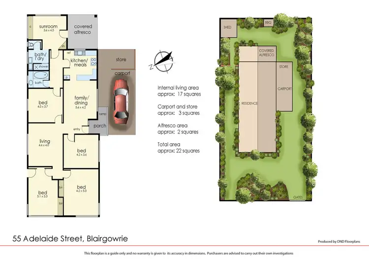 Floorplan of Homely house listing, 55 Adelaide Street, Blairgowrie VIC 3942