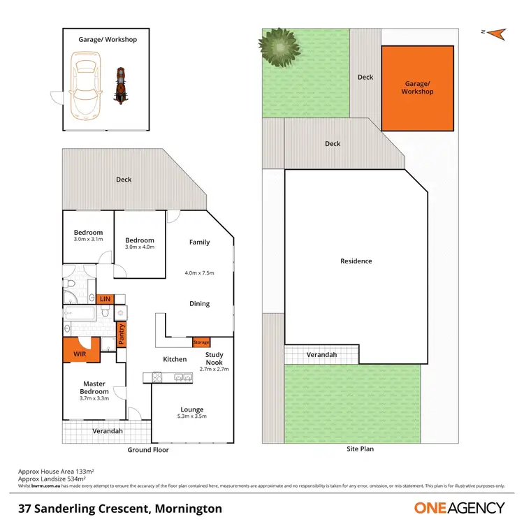 Floorplan of Homely house listing, 37 Sanderling Crescent, Mornington VIC 3931