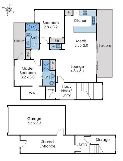 Floorplan of Homely townhouse listing, 26/19 Peppertree Street, Keysborough VIC 3173