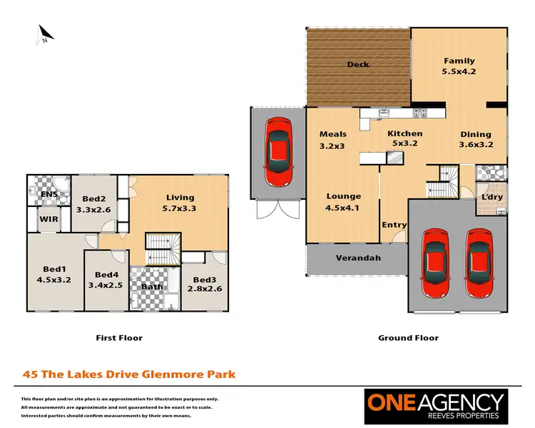 Floorplan of Homely house listing, 45 The Lakes Drive, Glenmore Park NSW 2745