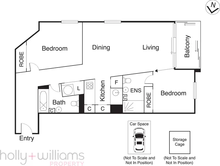 Floorplan of Homely apartment listing, 209/539 St Kilda Road, Melbourne VIC 3004