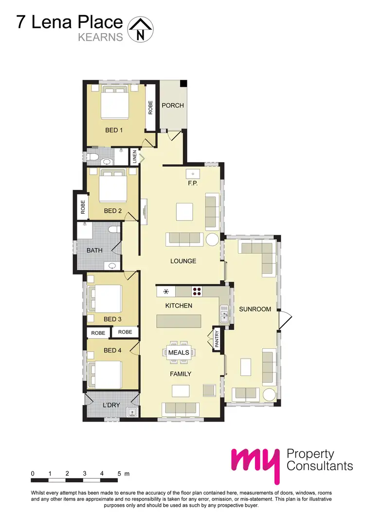Floorplan of Homely house listing, 7 Lena Place, Kearns NSW 2558