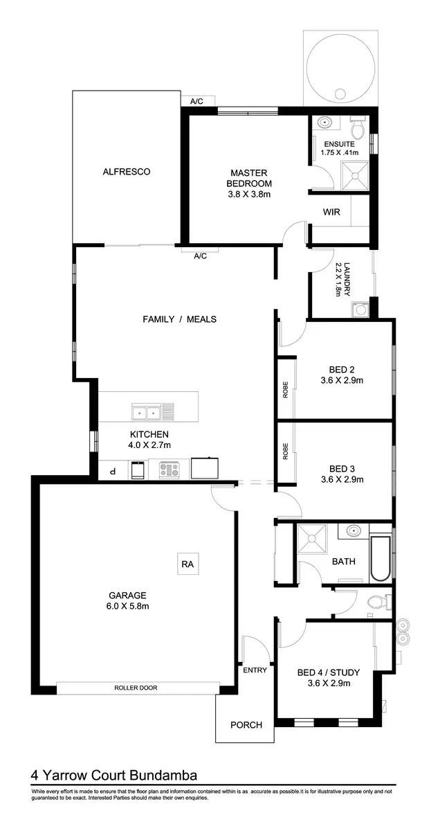 Floorplan of Homely house listing, 4 Yarrow Court, Bundamba QLD 4304
