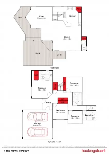 Floorplan of Homely house listing, 4 The Mews, Torquay VIC 3228