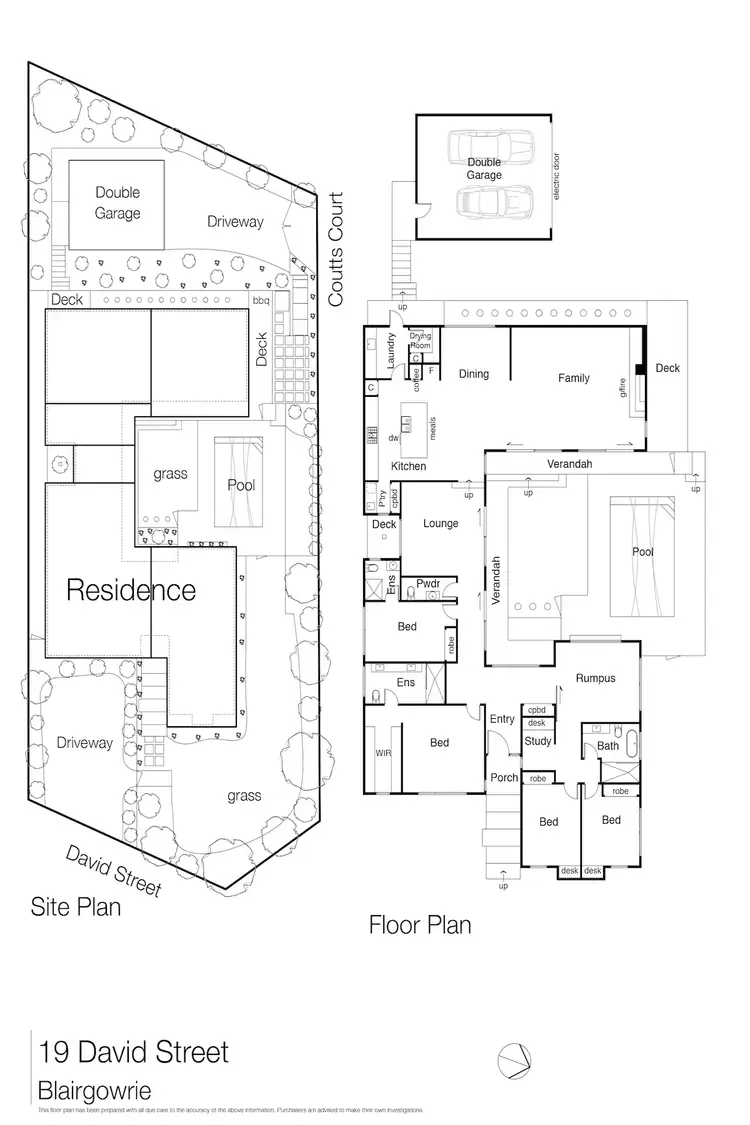 Floorplan of Homely house listing, 19 David Street, Blairgowrie VIC 3942