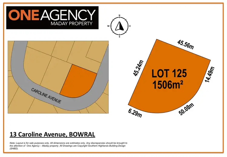 Floorplan of Homely land listing, 13 Caroline Avenue, Bowral NSW 2576