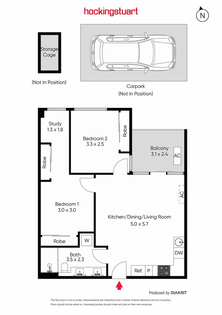 Floorplan of Homely apartment listing, 407/120 High Street, Prahran VIC 3181