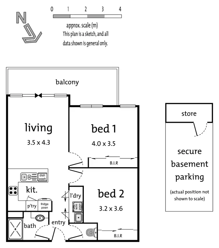 Floorplan of Homely apartment listing, 208/569 Whitehorse Road, Mitcham VIC 3132