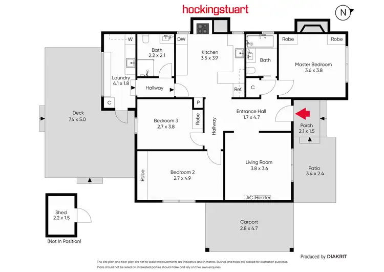 Floorplan of Homely house listing, 817 Darling Street, Redan VIC 3350