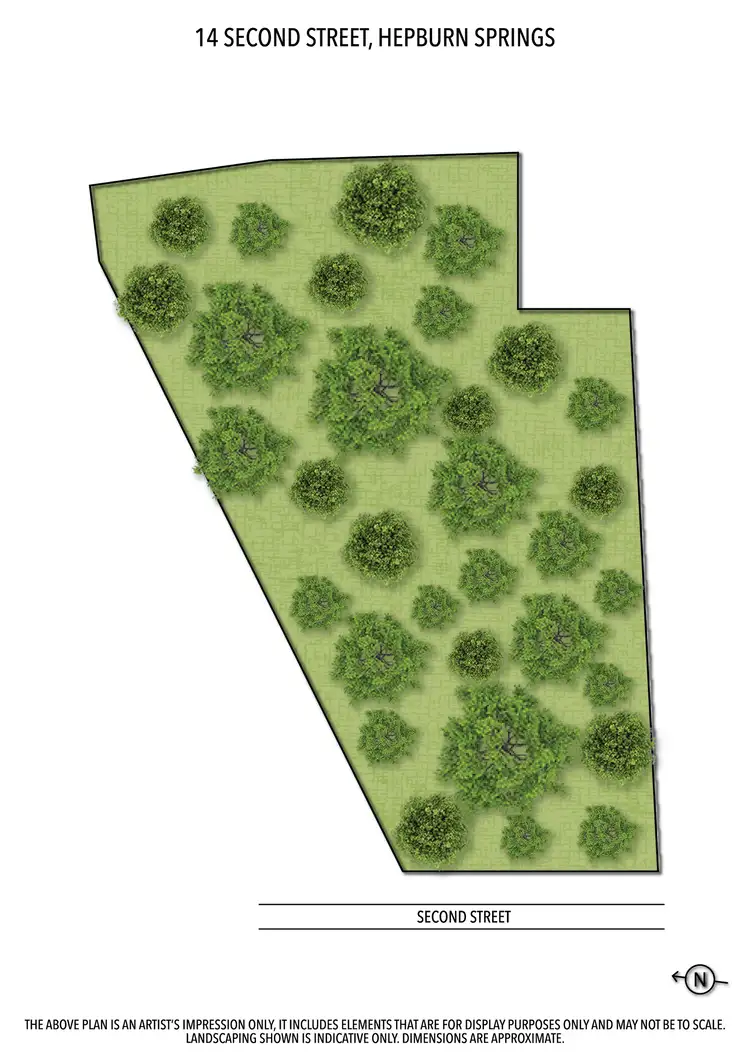 Floorplan of Homely land listing, 14 Second Street, Hepburn Springs VIC 3461