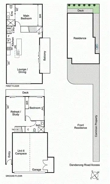 Floorplan of Homely townhouse listing, 6/354 Dandenong Road, St Kilda East VIC 3183