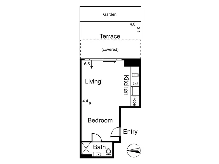 Floorplan of Homely apartment listing, 205/452 St Kilda Road, Melbourne VIC 3004