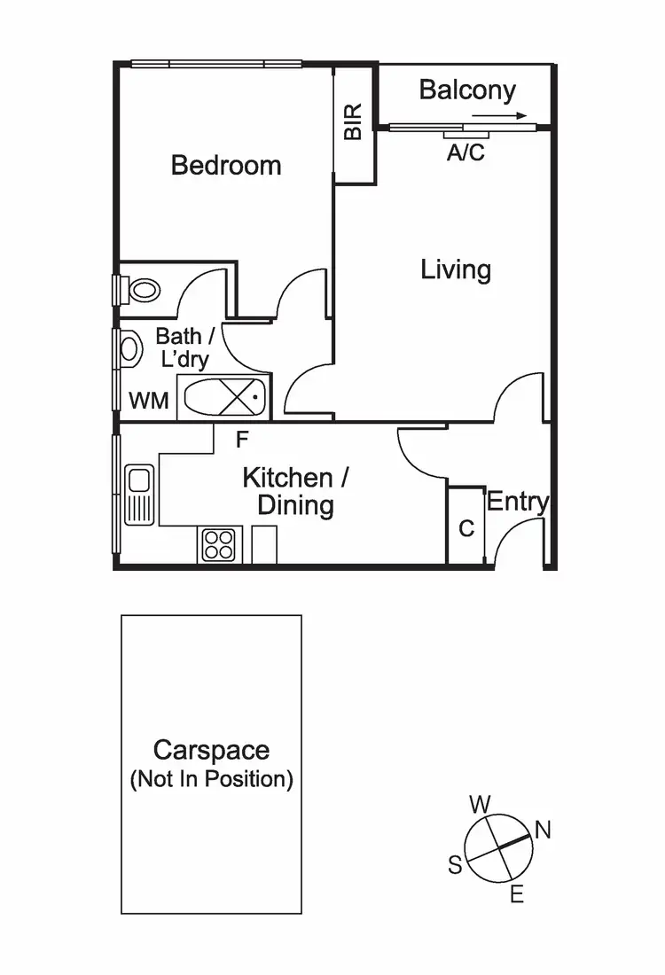 Floorplan of Homely apartment listing, 4/42 Tranmere Avenue, Carnegie VIC 3163