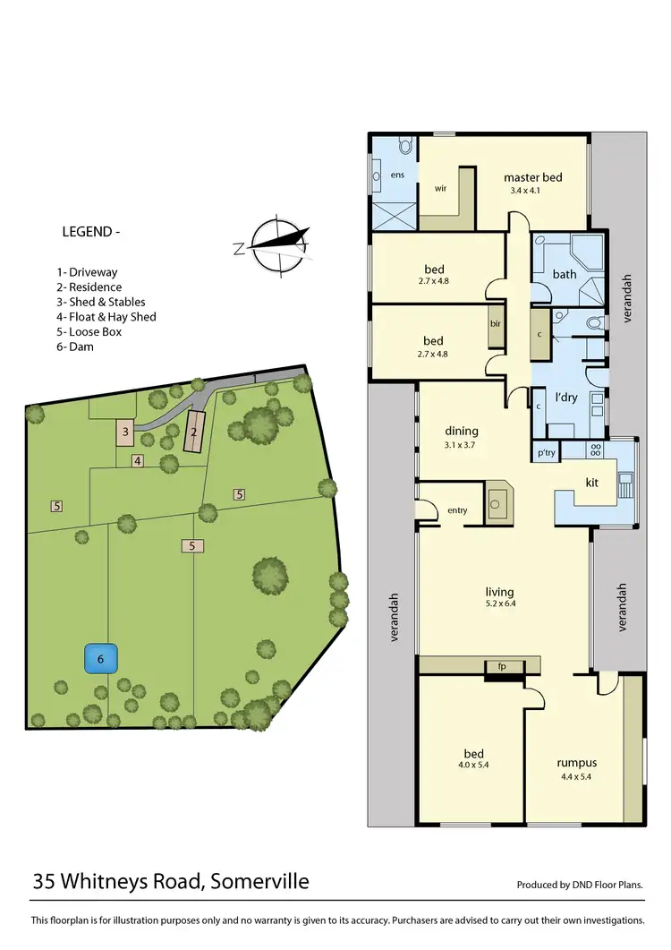 Floorplan of Homely rural property listing, 35 Whitneys Road, Somerville VIC 3912