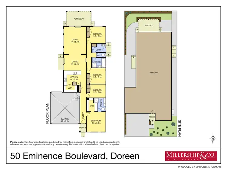 Floorplan of Homely house listing, 50 Eminence Boulevard, Doreen VIC 3754