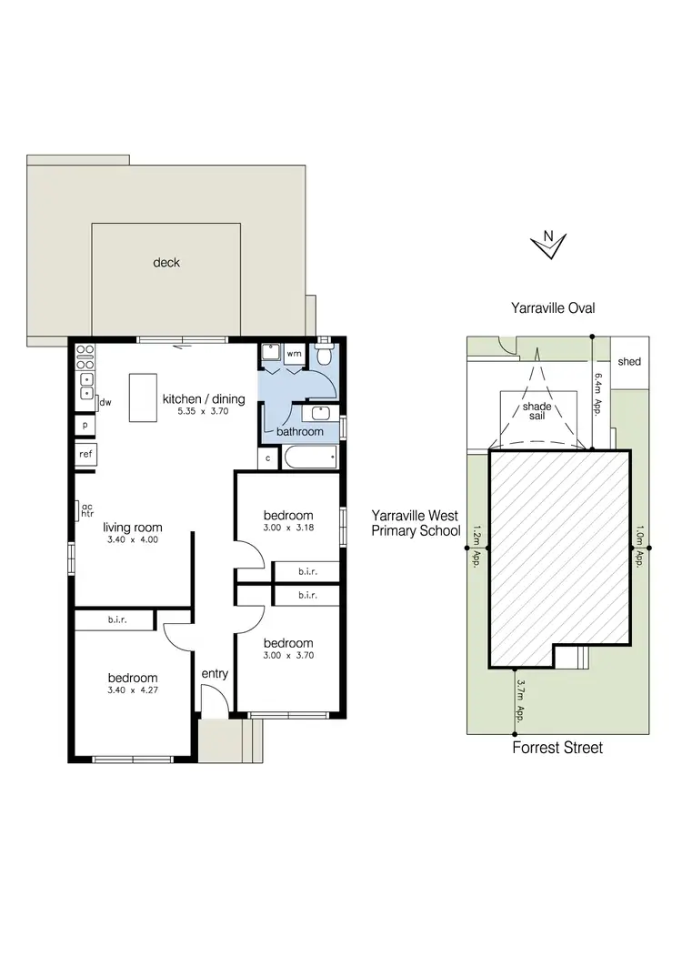 Floorplan of Homely house listing, 3 Forrest Street, Yarraville VIC 3013