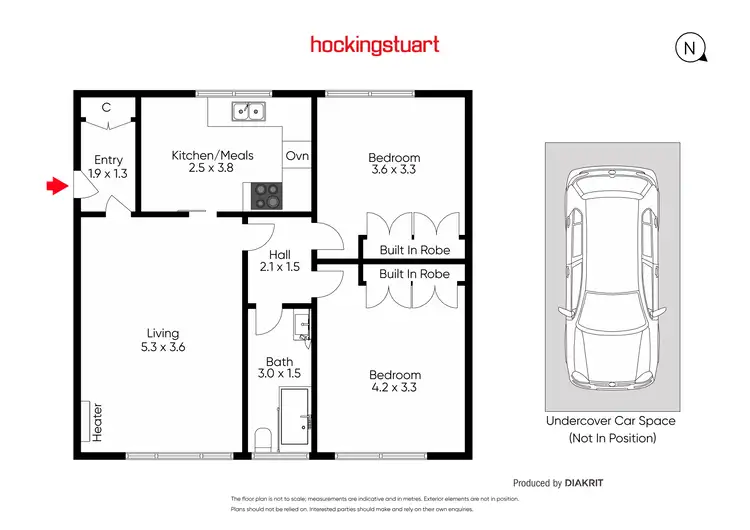 Floorplan of Homely apartment listing, 19/46-48 Elphin Grove, Hawthorn VIC 3122