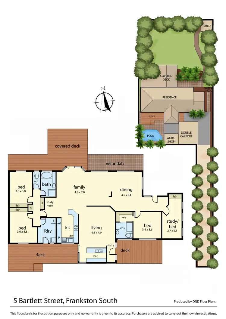 Floorplan of Homely house listing, 5 Bartlett Street, Frankston South VIC 3199