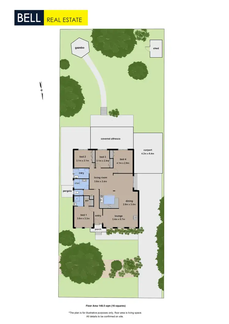 Floorplan of Homely house listing, 16 The Boulevard, Montrose VIC 3765