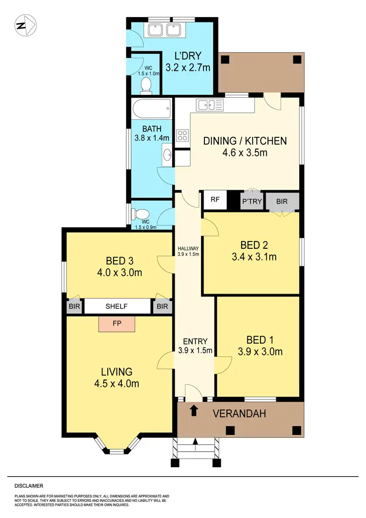 Floorplan of Homely house listing, 409 Ligar Street, Soldiers Hill VIC 3350