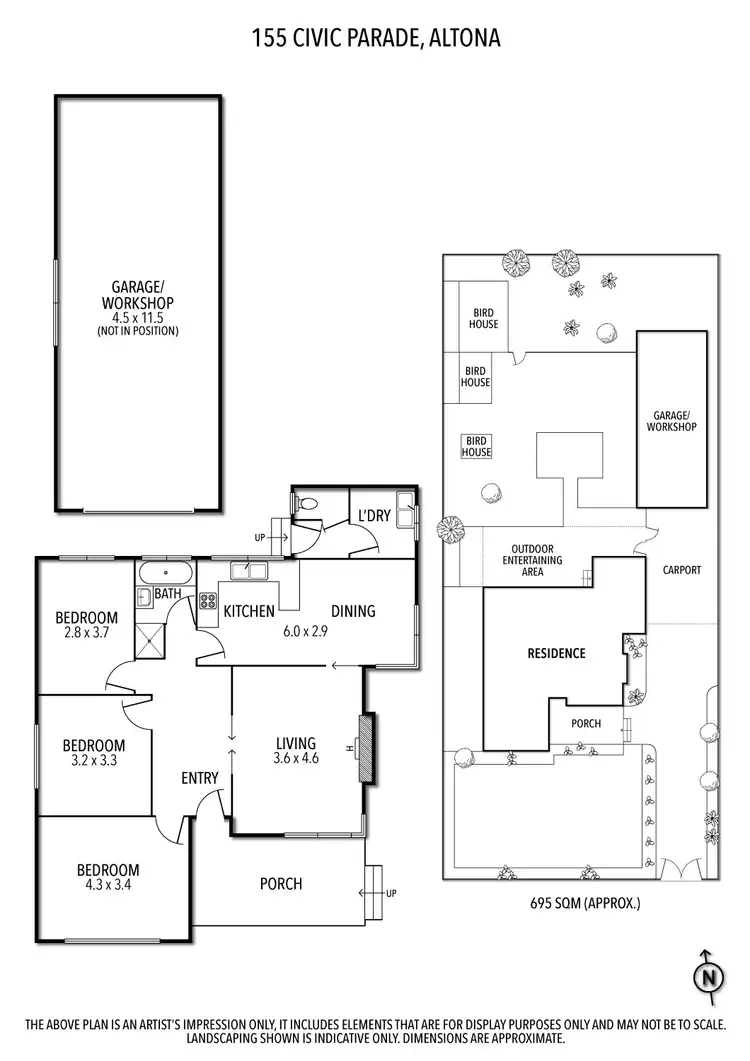 Floorplan of Homely house listing, 155 Civic Parade, Altona VIC 3018