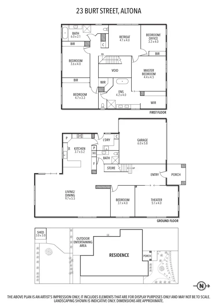 Floorplan of Homely house listing, 23 Burt Street, Altona VIC 3018
