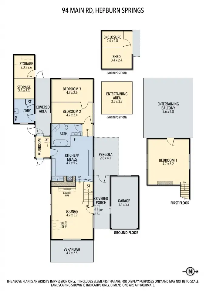 Floorplan of Homely house listing, 94 Main Road, Hepburn Springs VIC 3461