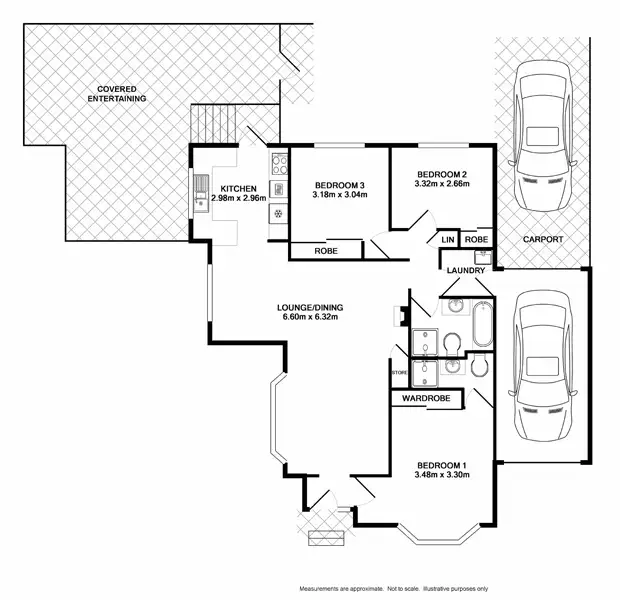 Floorplan of Homely villa listing, 1/45 Bossley Road, Bossley Park NSW 2176