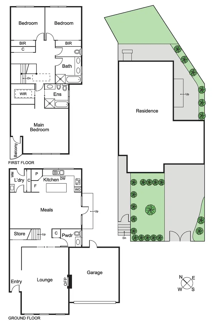 Floorplan of Homely townhouse listing, 2/11a Hawthorn Grove, Hawthorn VIC 3122