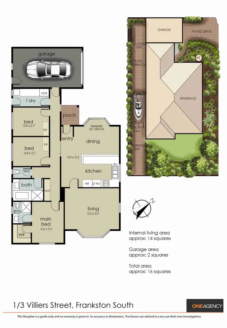 Floorplan of Homely unit listing, 1/3 Villiers Street, Frankston South VIC 3199