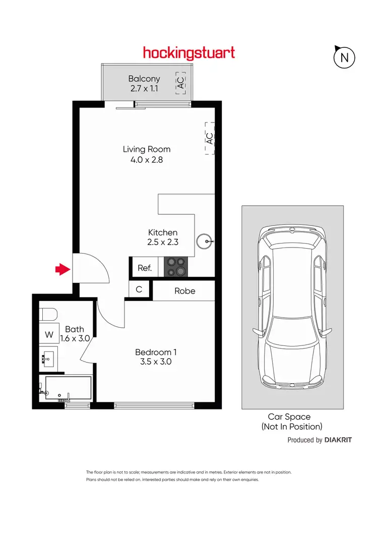 Floorplan of Homely apartment listing, 9/75 Hotham Street, Balaclava VIC 3183