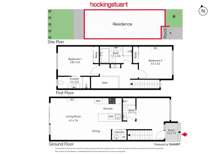 Floorplan of Homely townhouse listing, 30b Liverpool Street, Footscray VIC 3011