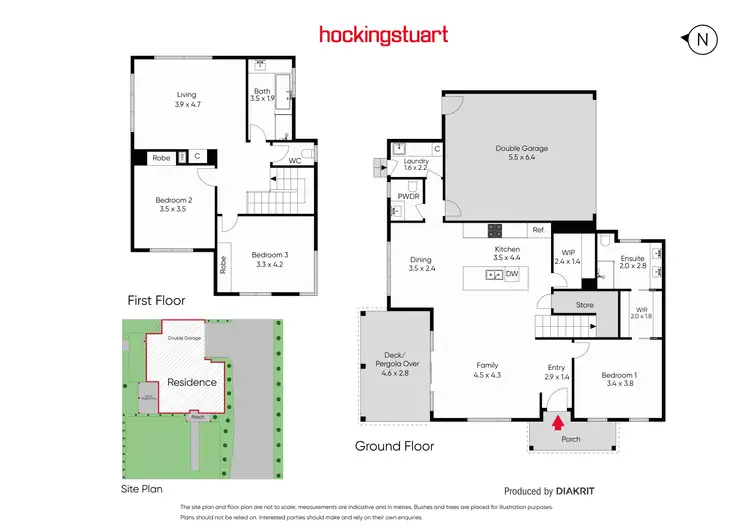 Floorplan of Homely townhouse listing, 1/131 Boneo Road, Rosebud VIC 3939