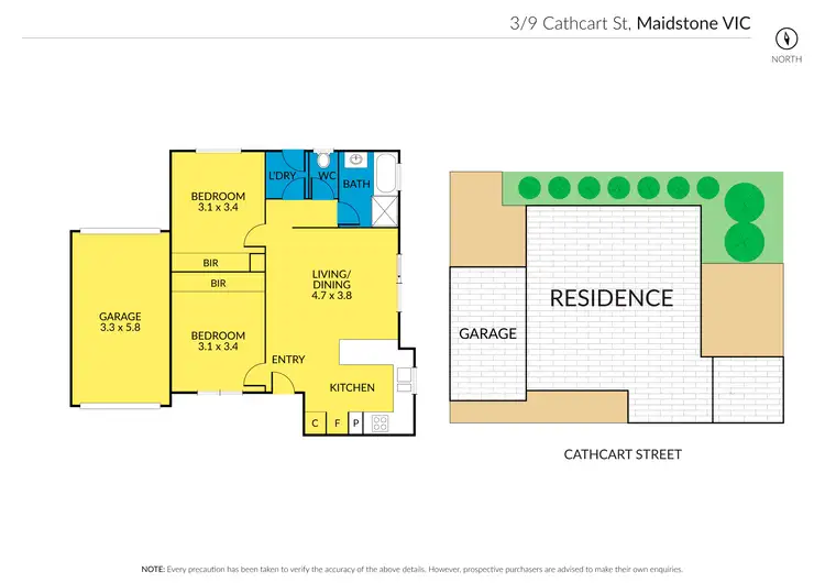 Floorplan of Homely unit listing, 3/9 Cathcart Street, Maidstone VIC 3012