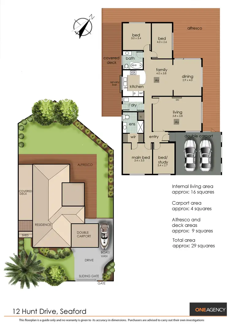 Floorplan of Homely house listing, 12 Hunt Drive, Seaford VIC 3198