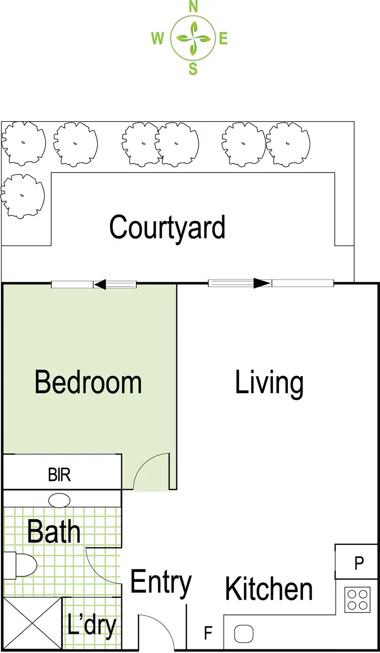 Floorplan of Homely apartment listing, 1/286 Hawthorn Road, Caulfield VIC 3162