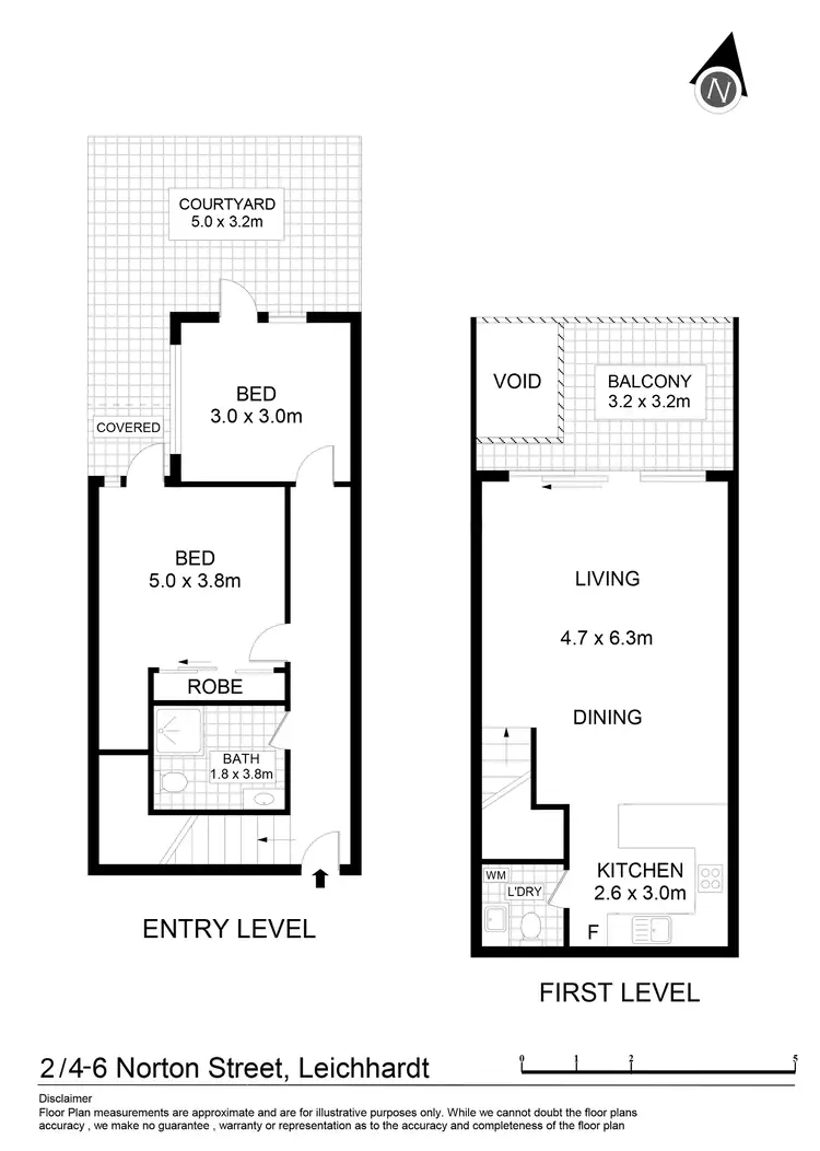 Floorplan of Homely apartment listing, 2/6 Norton Street, Leichhardt NSW 2040
