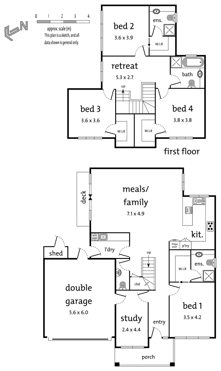 Floorplan of Homely townhouse listing, 1/12 Barkly Street, Box Hill VIC 3128