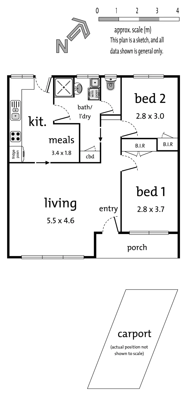 Floorplan of Homely unit listing, 2/11 Toorak Avenue, Croydon VIC 3136