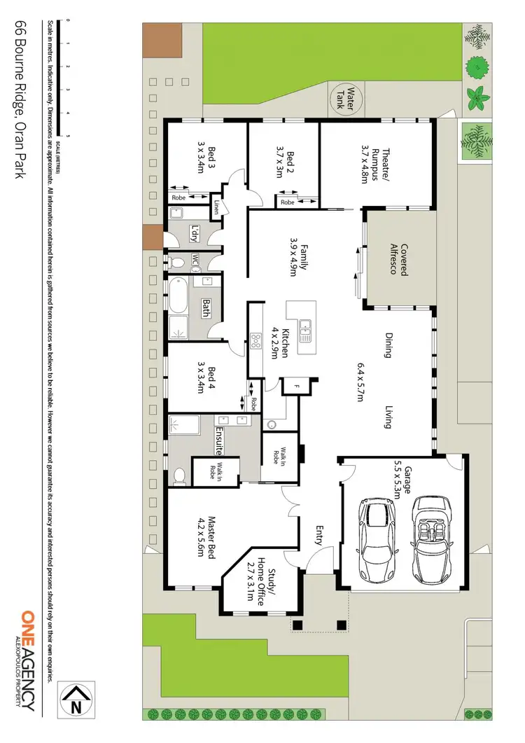 Floorplan of Homely house listing, 66 Bourne Ridge, Oran Park NSW 2570