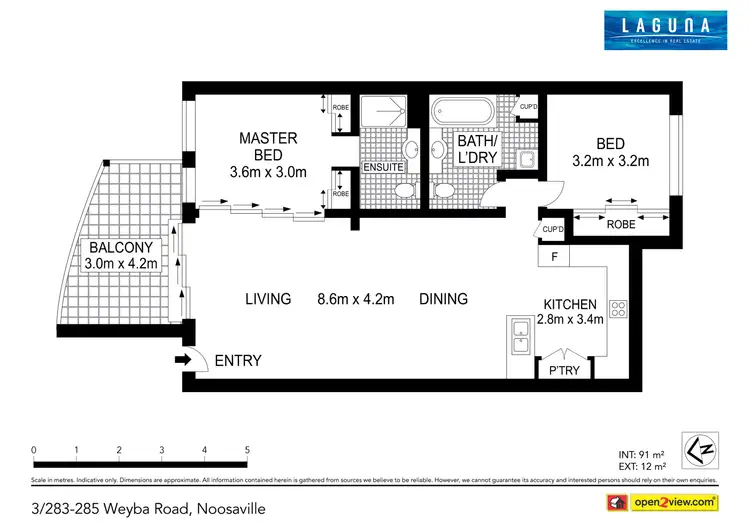 Floorplan of Homely unit listing, 3/283-285 Weyba Road, Noosaville QLD 4566