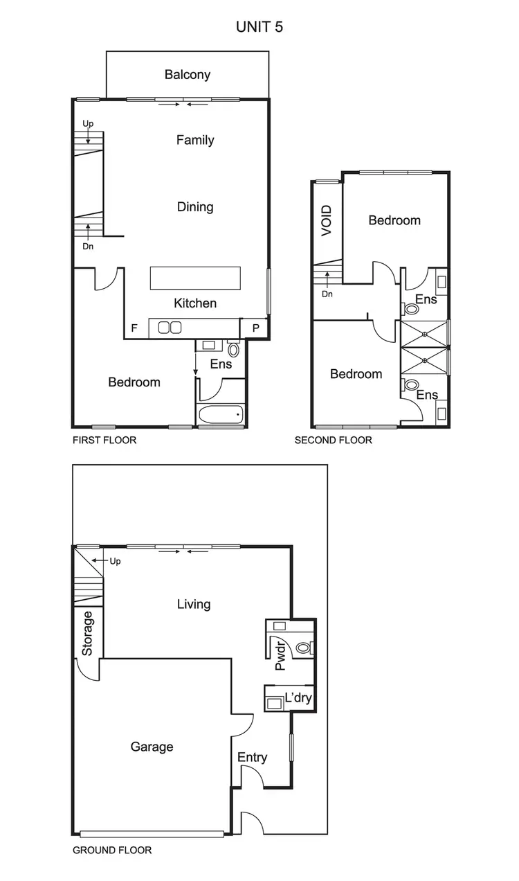 Floorplan of Homely townhouse listing, 5/35-37 Kokaribb Road, Carnegie VIC 3163