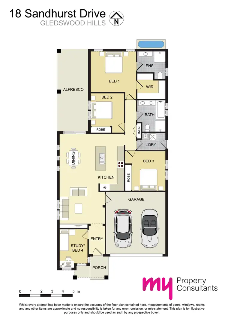 Floorplan of Homely house listing, 18 Sandhurst Drive, Gledswood Hills NSW 2557