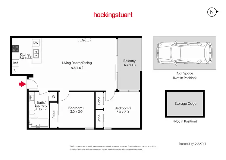 Floorplan of Homely apartment listing, 103/96 Charles Street, Fitzroy VIC 3065