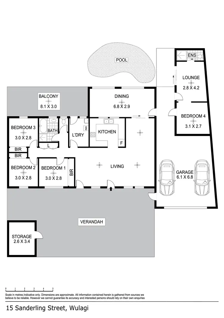 Floorplan of Homely house listing, 15 Sanderling Street, Wulagi NT 812